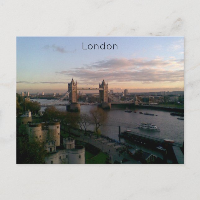 London Feiertagspostkarte (Vorderseite)
