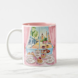 London Feinschmecker Leckereien - Cakes Coffee Sho Zweifarbige Tasse