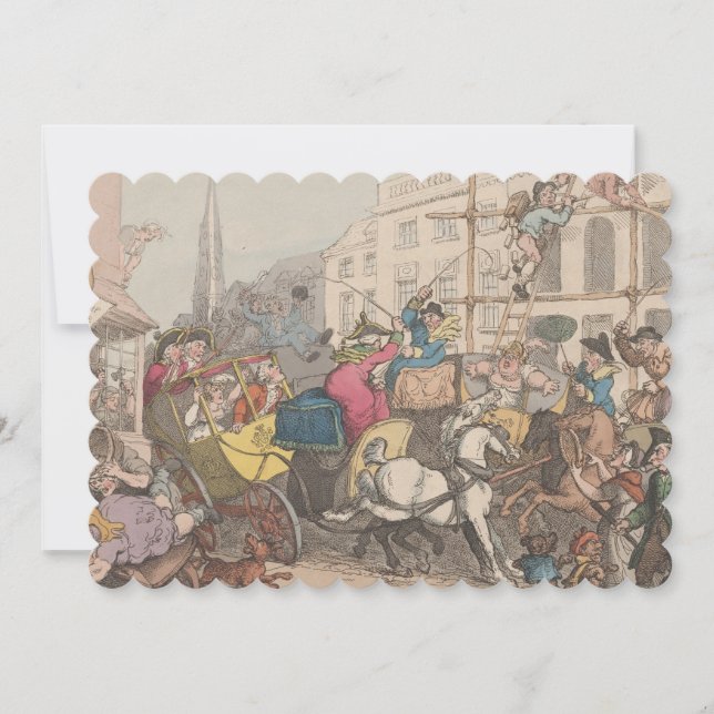 London - flache Einladung 12,7 cm x 17,8 cm (Vorderseite)
