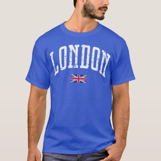 London Flagge Stadt Retro T-Shirt