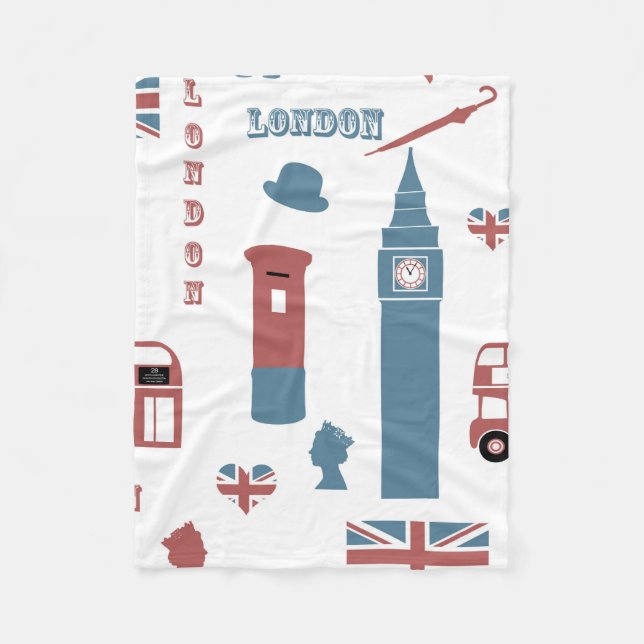 London-Fleece-Decke Fleecedecke (Vorderseite)