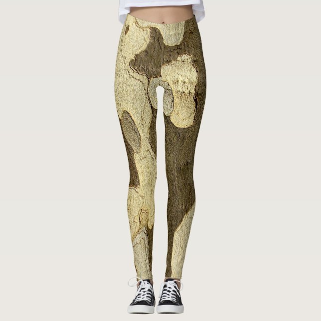 London-Flugzeug-Baum-Barken-Leggings Leggings (Vorderseite)