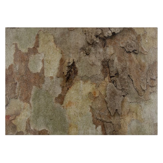London Flugzeug Tree Bark Chopping Board Schneidebrett (Vorderseite)