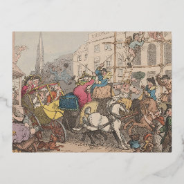 London - Foil Holiday Postcard Folien Feiertagspostkarte