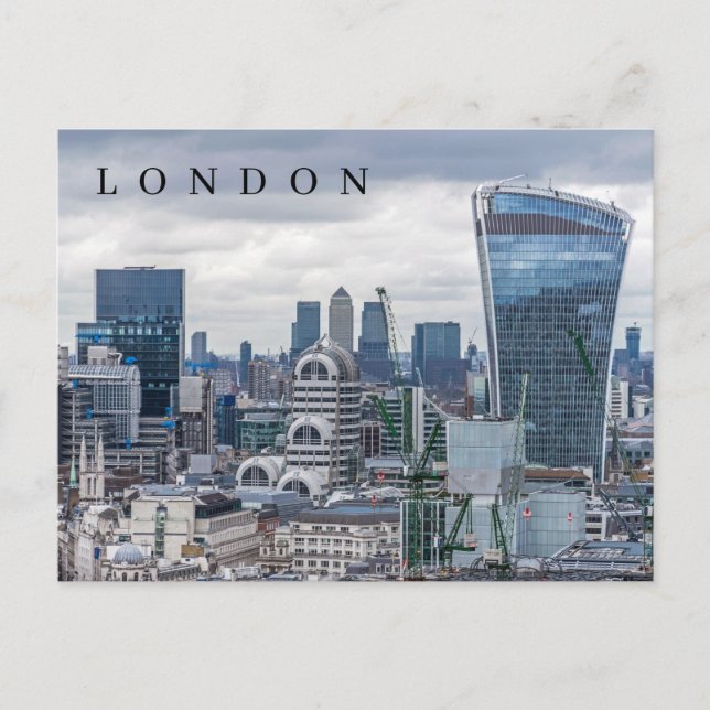 London Gebäude sehen Postkarte (Vorderseite)