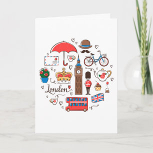 London-Gekritzel Karte