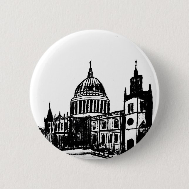 London-Gemälde Button (Vorderseite)