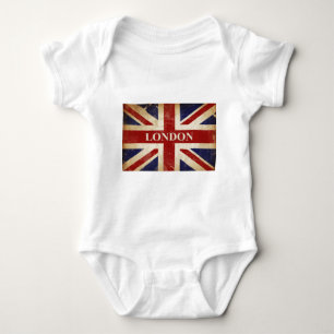 London - Gewerkschafts-Jack - i-Liebe London Baby Strampler