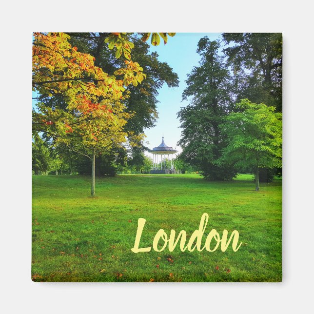 London Green Park Landschaft Herbst Magnet (Vorne)