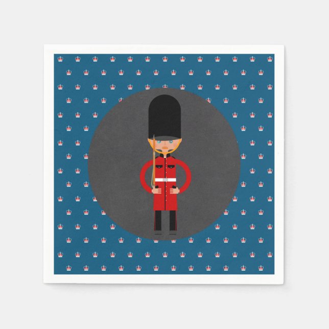 London Guard Boy Birthday Party Serviette (Vorderseite)