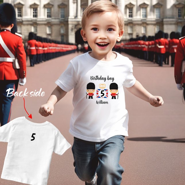 London Guards Boy Name British Birthday Kleinkind T-shirt (London Guards Boy Name British Birthday Toddler T-shirt)