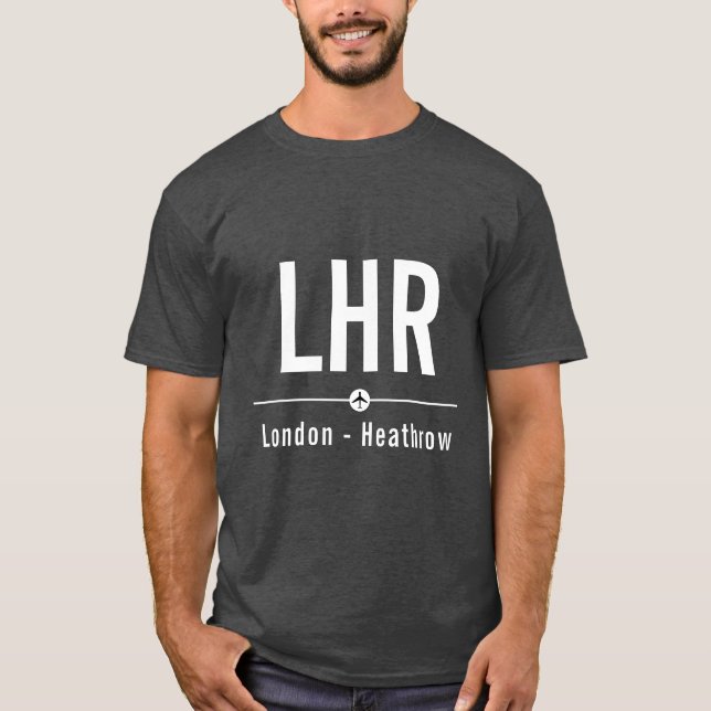 London Heathrow LHR Airport Code - Aviation T-Shirt (Vorderseite)