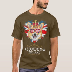 London Idea For Kids With Union Jack UK Flag & Cor T-Shirt