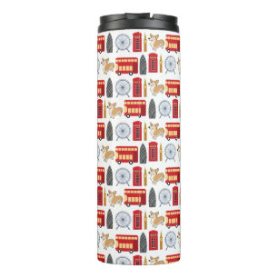 London-Ikonen-Collage Thermosbecher