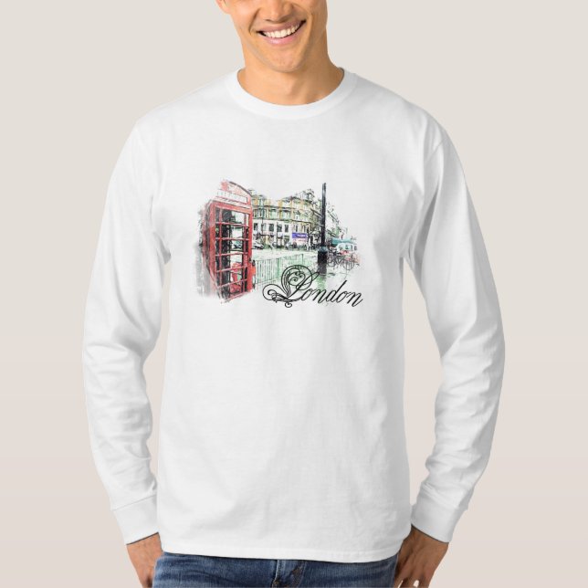 London illustriert T-Shirt (Vorderseite)