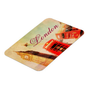 London im Vintage-Stil Magnet