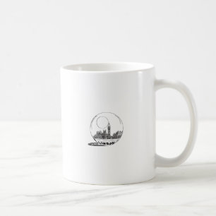 London in einer Glaskugel. Tasse