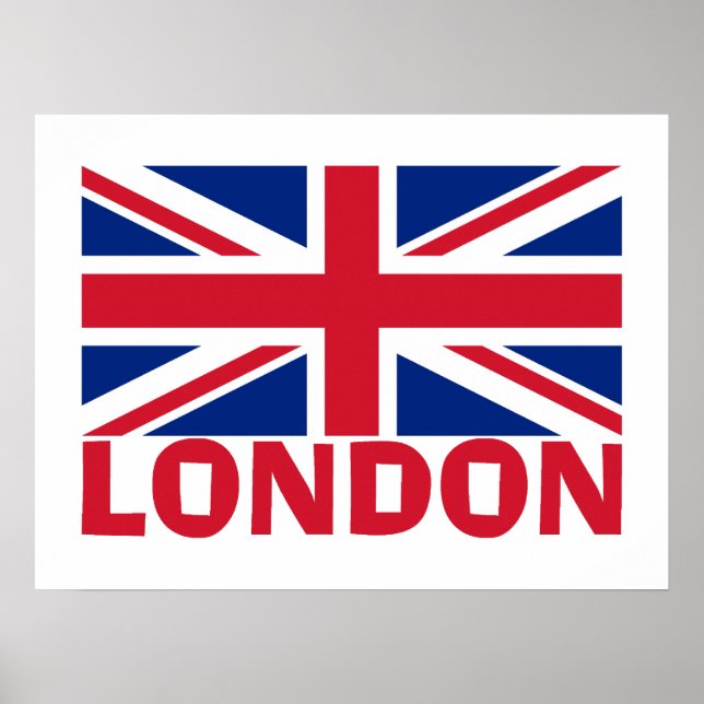 London in Rot Poster (Vorne)