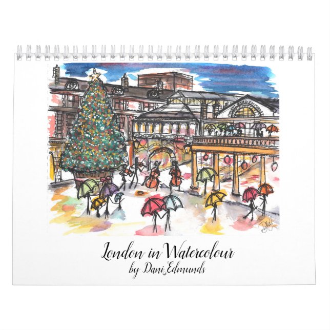 London in Watercolor 2021 Kalender (Titelbild)