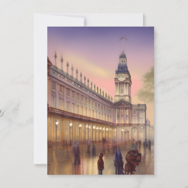 London ist die Hauptstadt Stadt England und das Re Mitteilungskarte (Vorderseite)