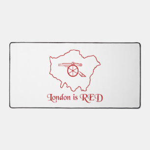 London ist rot Arsenal Schreibtischunterlage