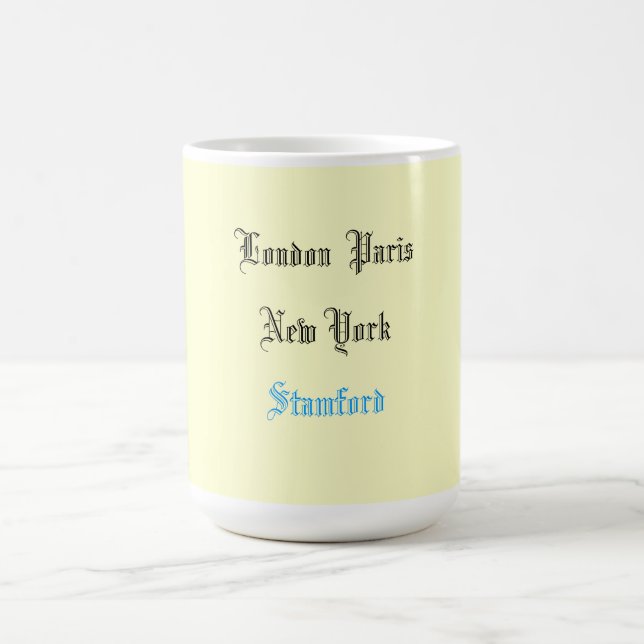 "London Kaffee-Tasse Paris New York" Tasse (Mittel)