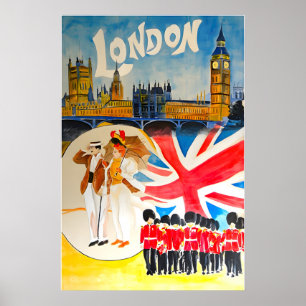 London Kunst England Reiseplakat UK Druck Englisch Poster