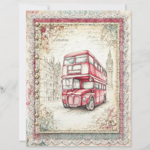 London & Lace Decoupage Scrapbook Paper