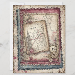 London & Lace Decoupage Scrapbook Paper