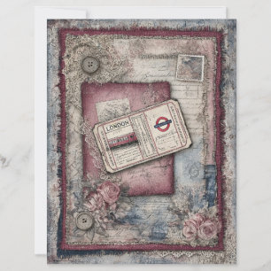 London & Lace Decoupage Scrapbook Paper