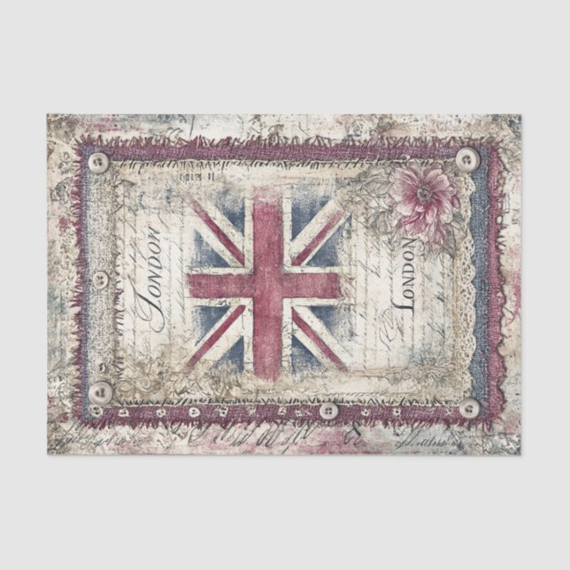 London & Lace Decoupage Tissue Paper Seidenpapier (Vorderseite)