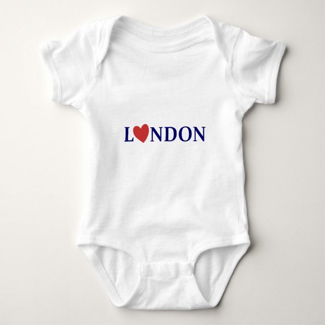 London Love Baby Strampler (Vorderseite)