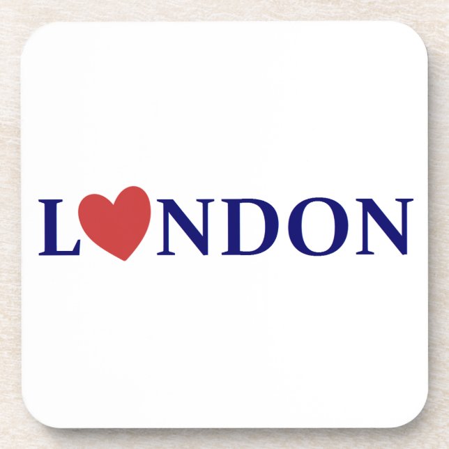 London Love Getränkeuntersetzer (Vorderseite)