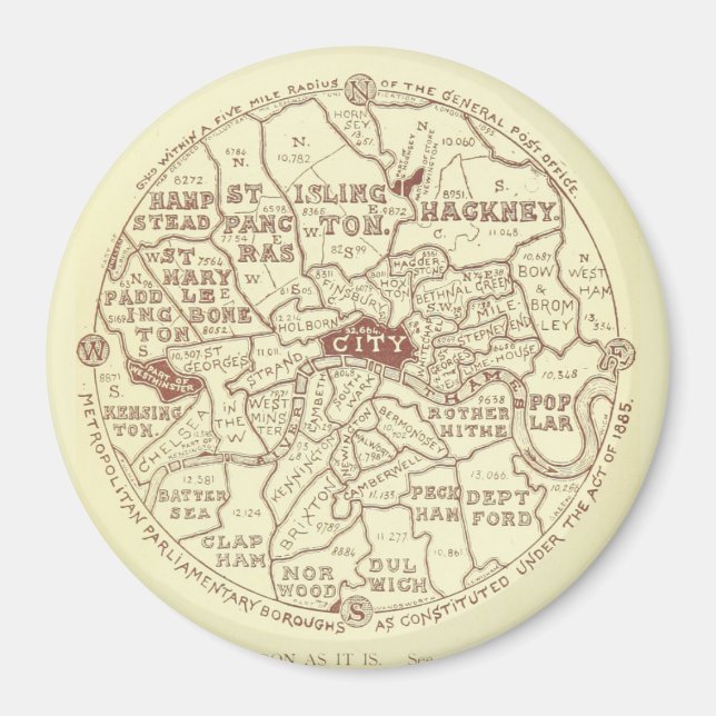 London Map Magnet (Vorne)