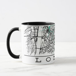 London Map Mug Tasse