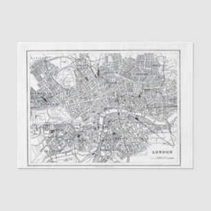 London Map Seidenpapier