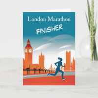 London Marathon Finisher Glückwunschkarte