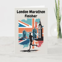 London Marathon Finisher Glückwunschkarte