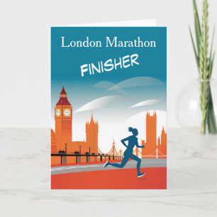 London-Marathon-Finisher-Gratulartionskarte Karte