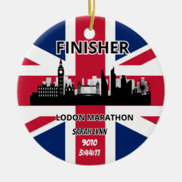 London Marathon Finisher Running Keepake Geschenk Keramik Ornament