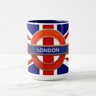 London Metro/Flag Zweifarbige Tasse