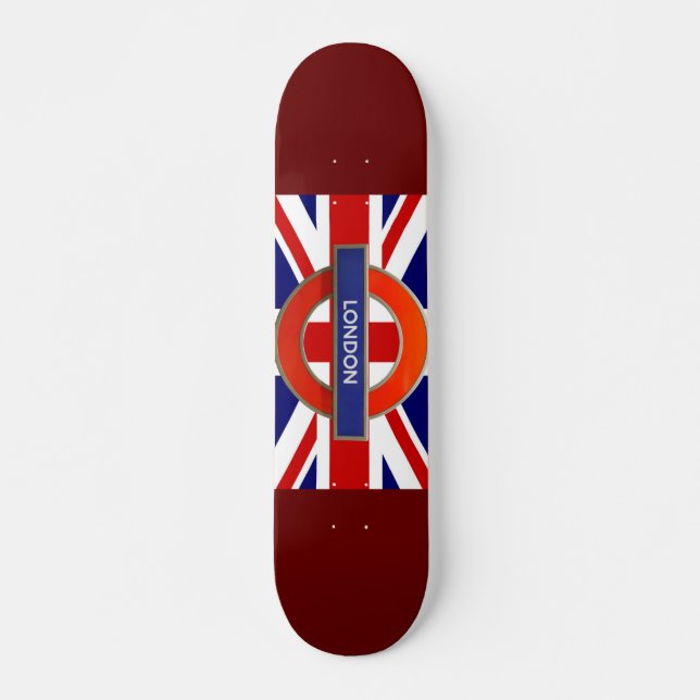 London Metro Sign Skateboard (Vorne)