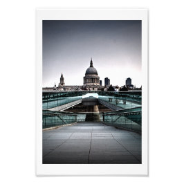 London - Millennium Bridge & St Pauls (6334) Fotodruck
