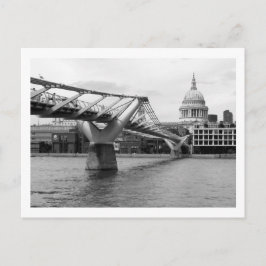 London: Millennium Bridge & St. Pauls Kathedrale Postkarte