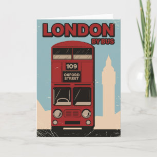 London mit dem Bus Einladung