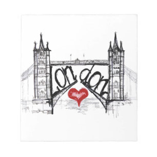 London mit Liebe Notizblock