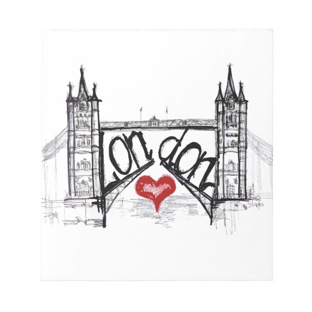 London mit Liebe Notizblock (Vorderseite)
