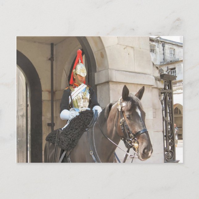 London, Mountain Sentry in Whitehall Postkarte (Vorderseite)
