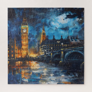 London Nacht Gemälde Puzzle