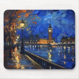 London Nacht Impressionismus Mousepad